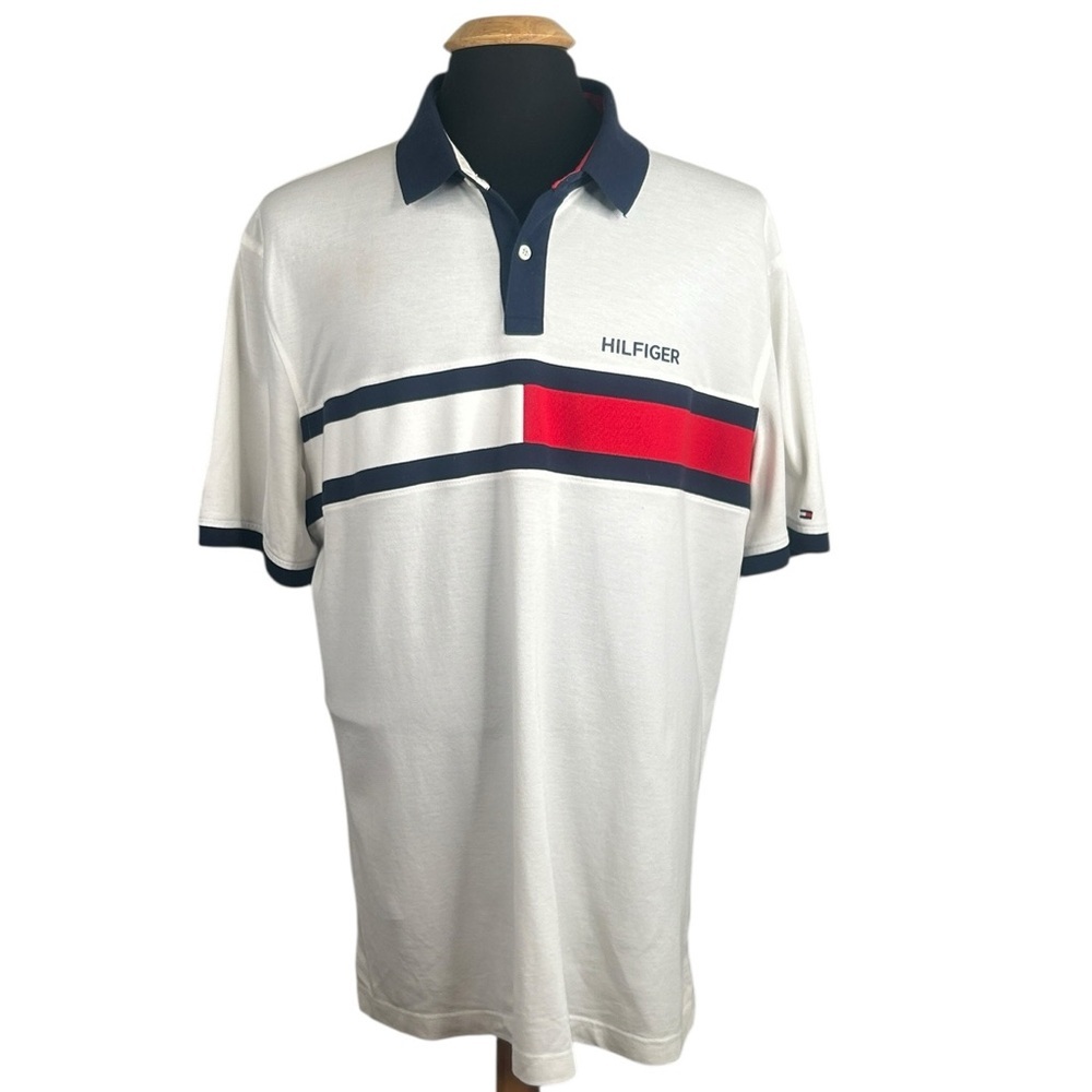 Tommy Hilfiger Men's Classic Custom Fit Coupe Sure Mesure Polo Shirt Size XXL